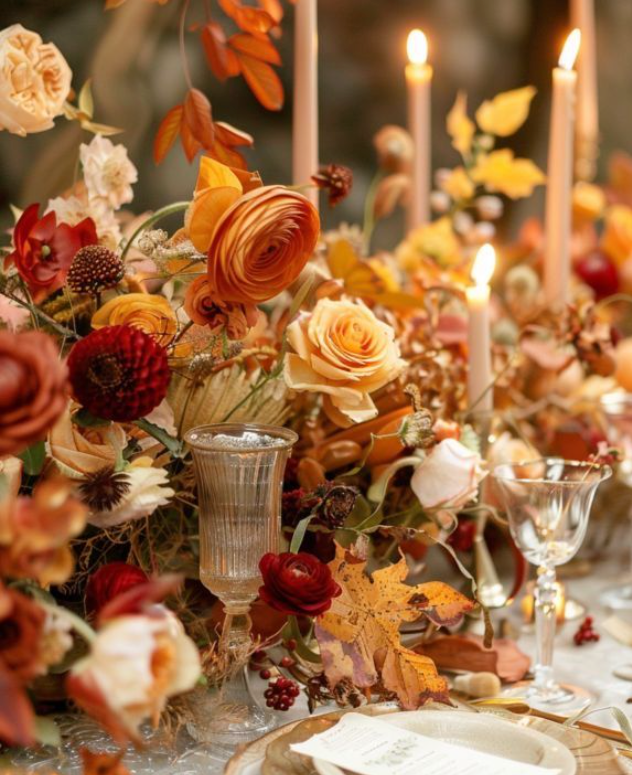 Thanksgiving Golden Orchid Glow