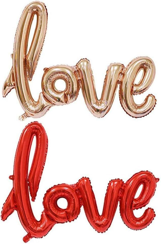 Happy Valentine's Day Mylar Love Balloons - Shaped