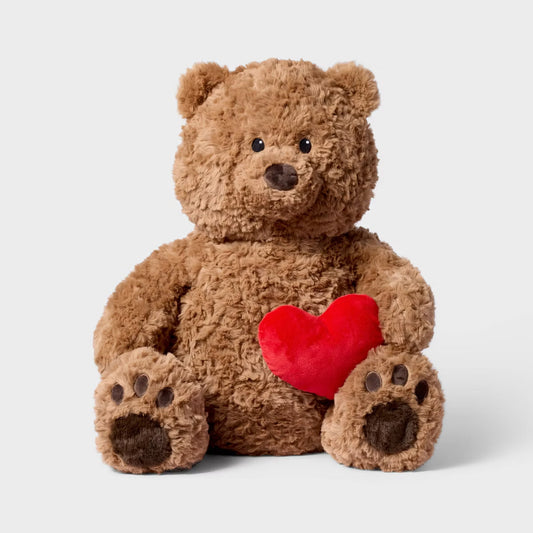 24" Bear Brown Stuffed - Red Heart