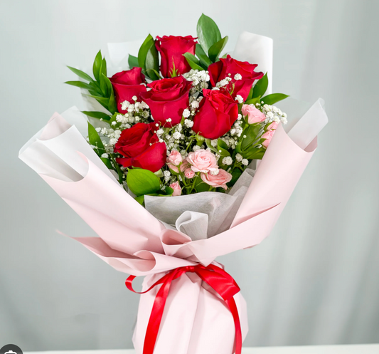 Valentine's Wrapped Roses